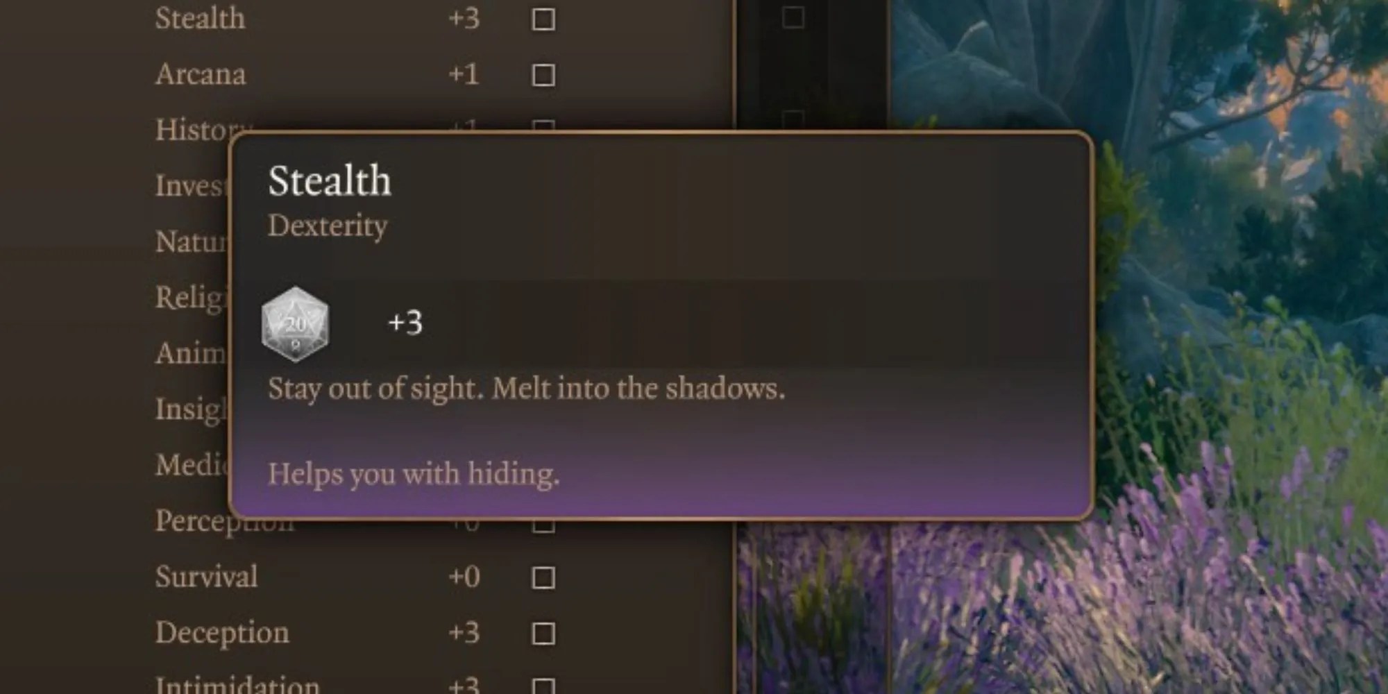 The Stealth skill in Baldur&rsquo;s Gate 3