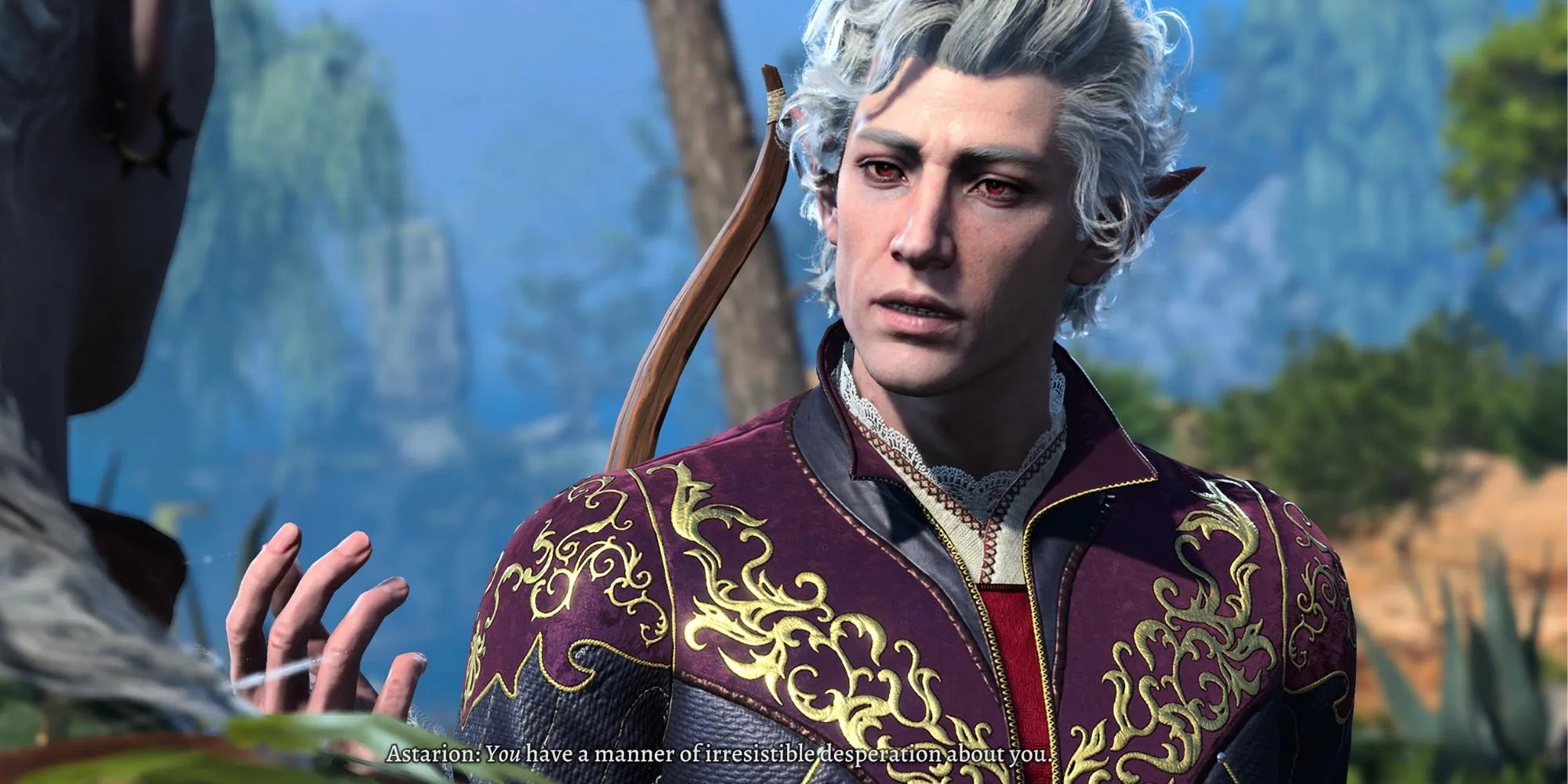 Astarion talking to the Dark Urge in Baldur&rsquo;s Gate 3
