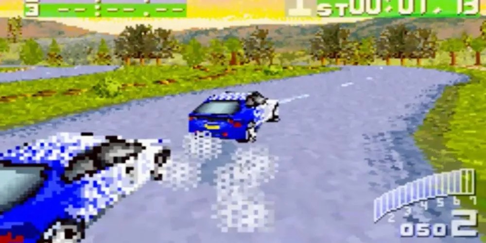 Gameplay screenshot from Colin McRae 2.0