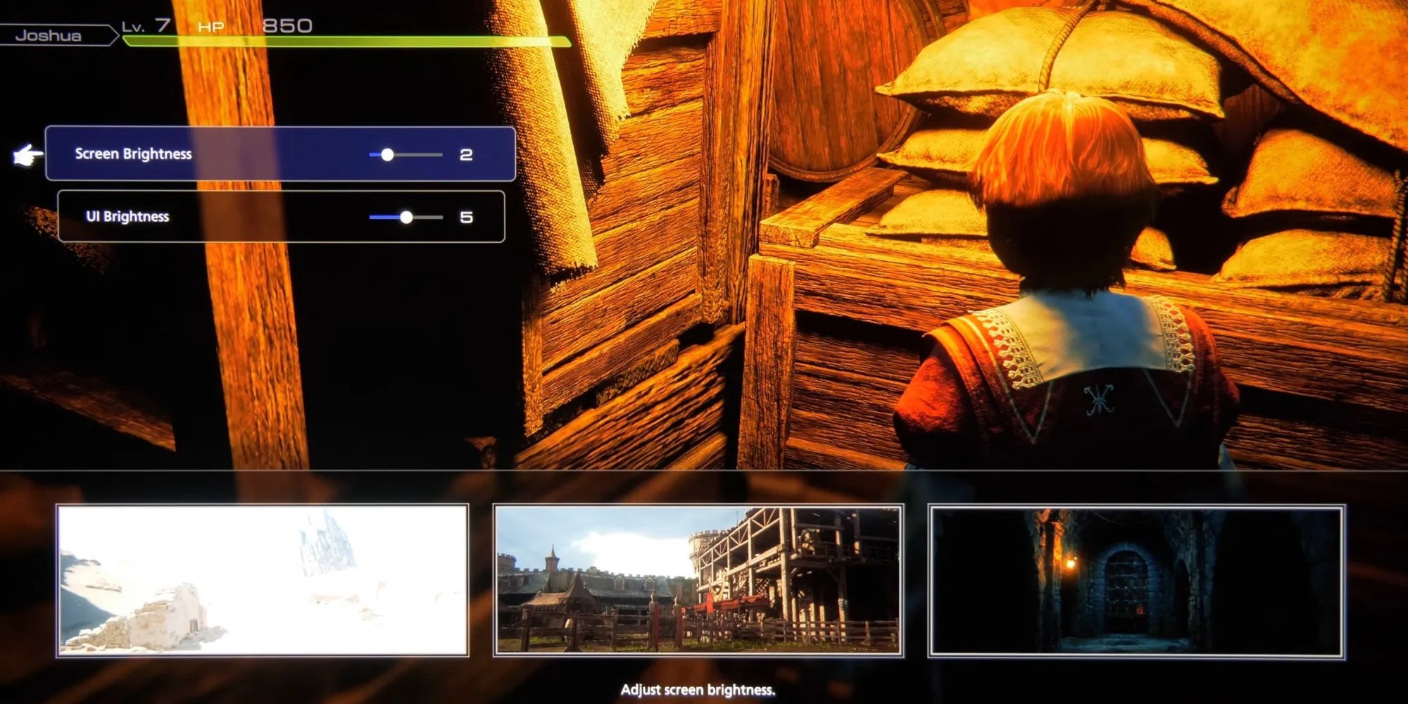 Display settings in Final Fantasy 16