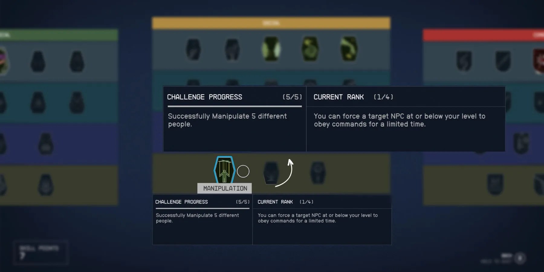 image showing how manipulation works in starfield.