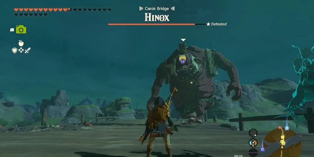 Tears of the Kingdom’s Link faces off against a Hinox
