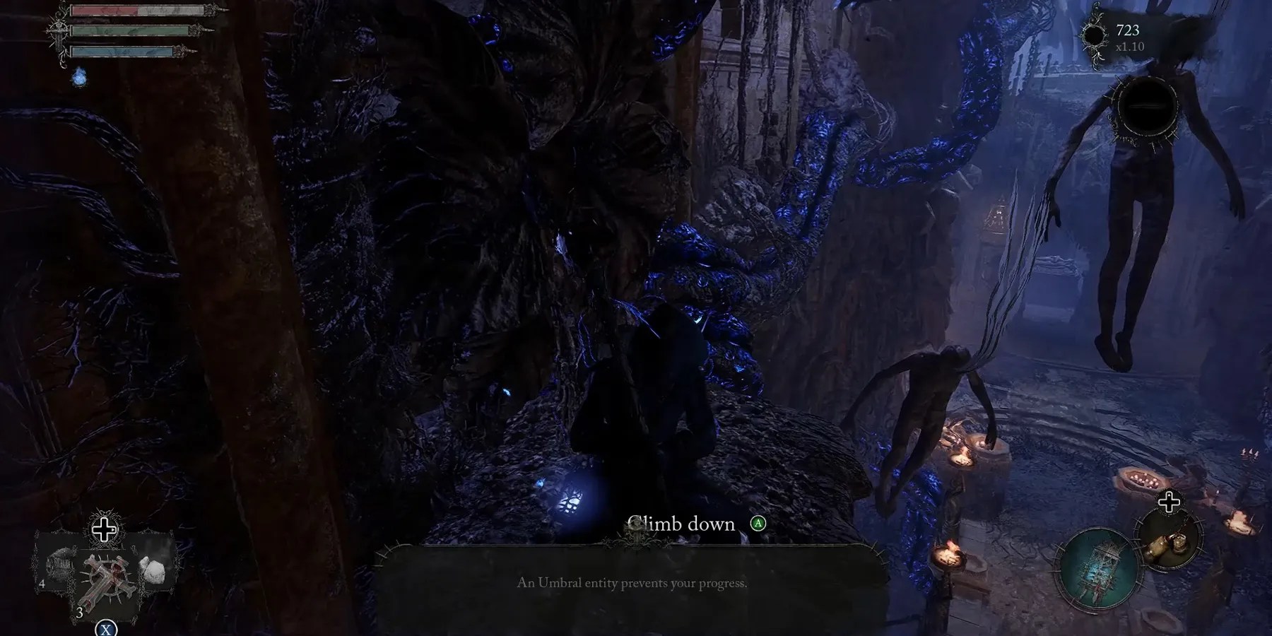 an umbral entity blocking the path in lords of the fallen