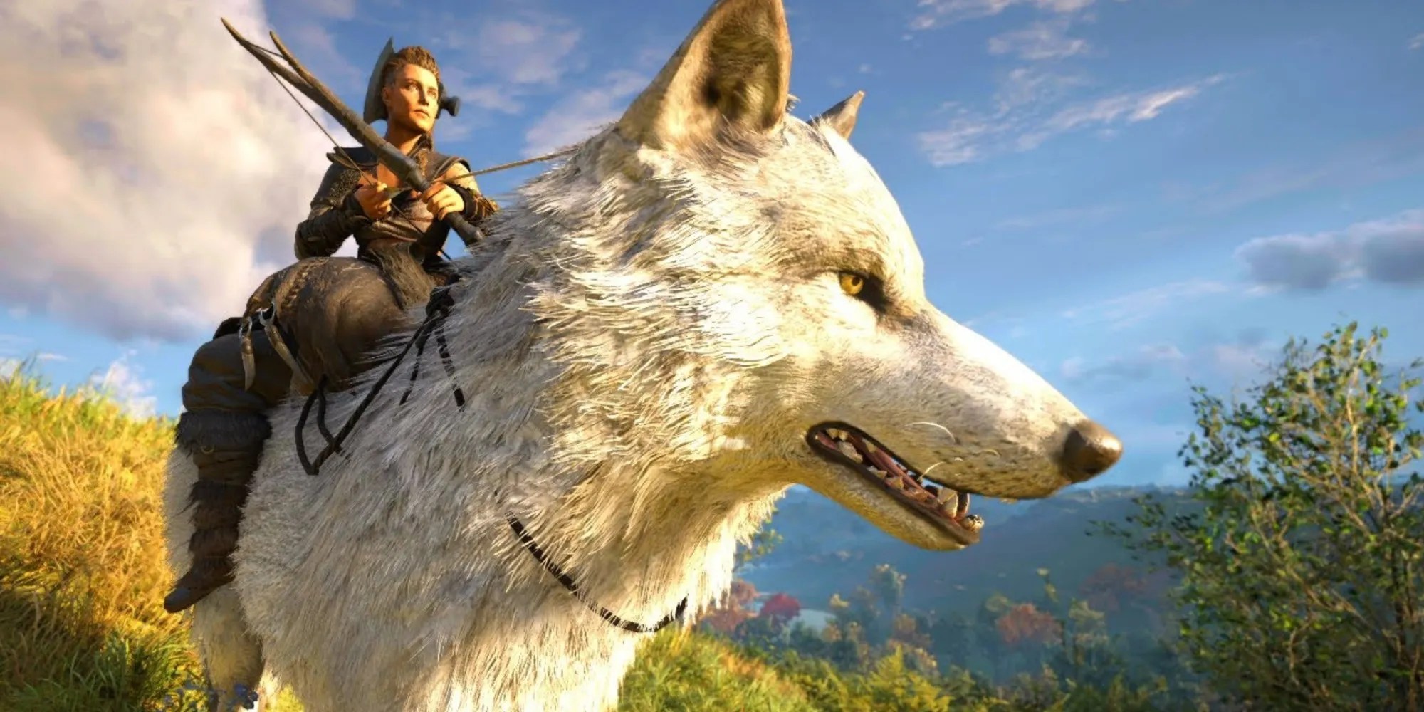 Lady Eivor Rides Her Loyal Fur Friend Assassin&rsquo;s Creed Valhalla
