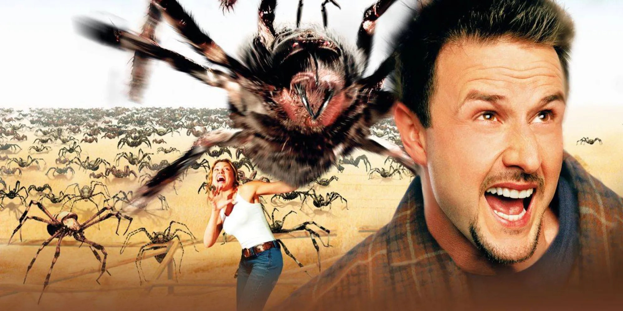david arquette fighting a giant spider