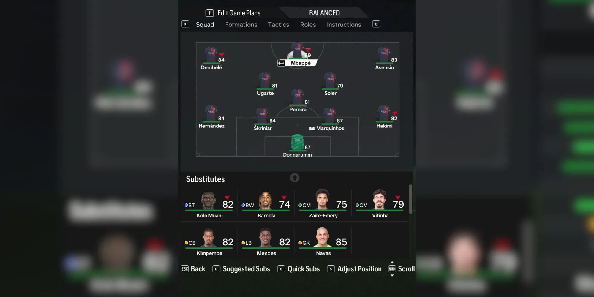 EA Sports FC 24 The Best Formation & Starting 11 for PSG