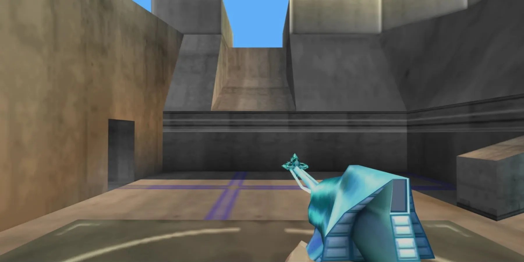 A FarSight XR-20 aiming at concrete