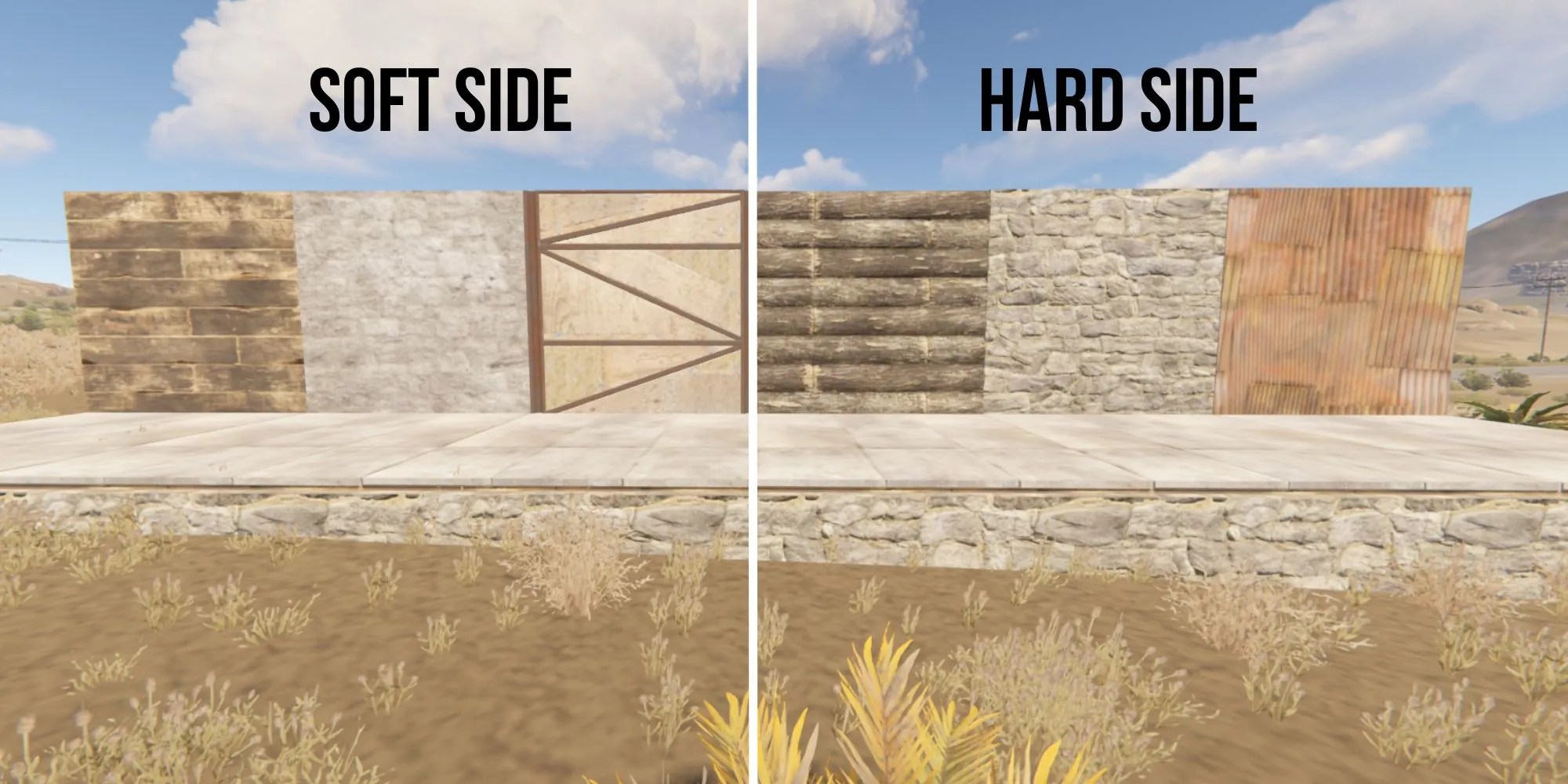 Rust soft side vs hard side building