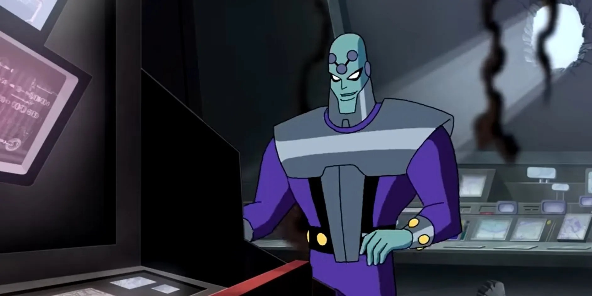 An image of Brainiac in his laboratory