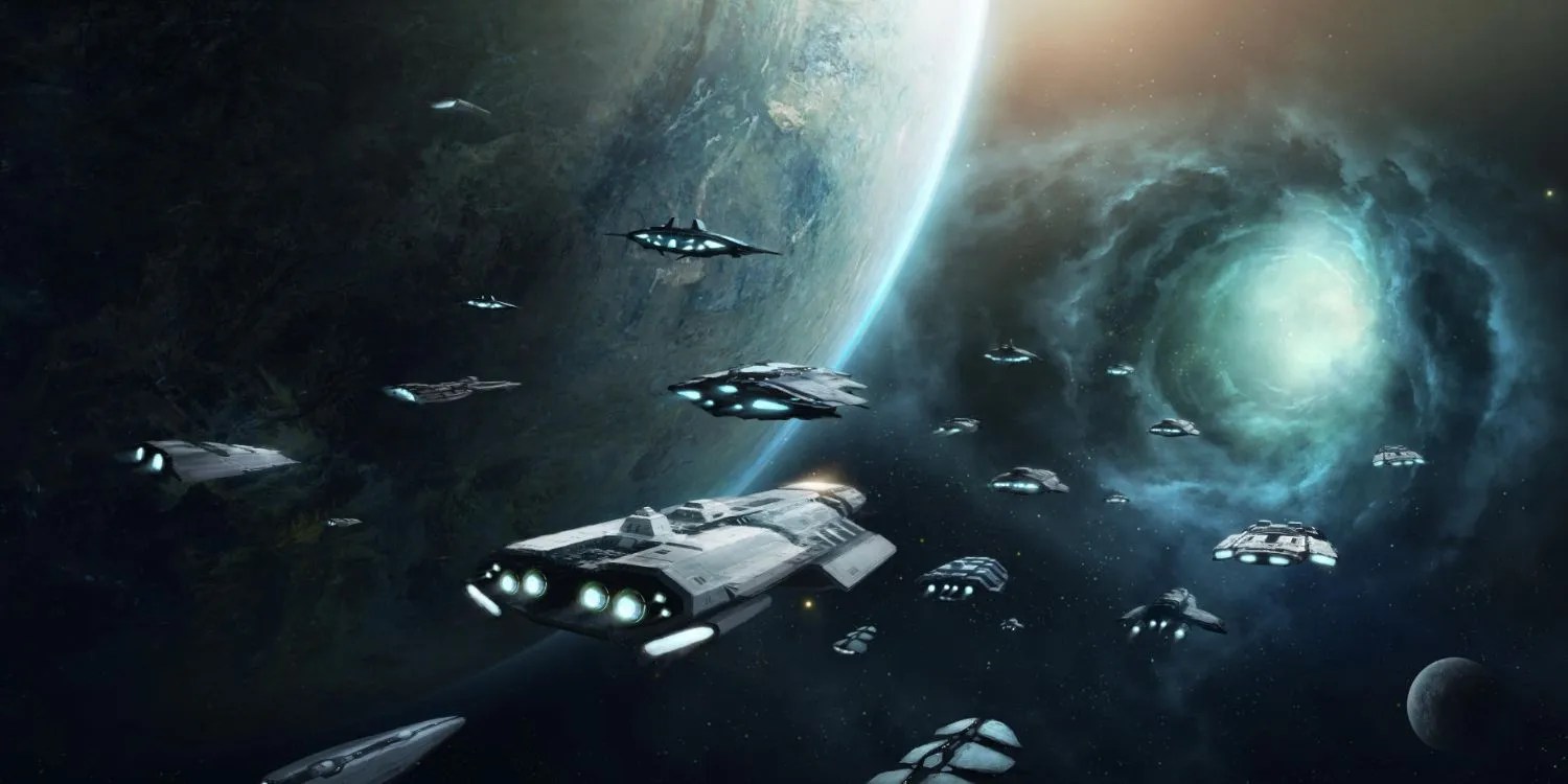 A depiction of Stellaris for Explorations Good