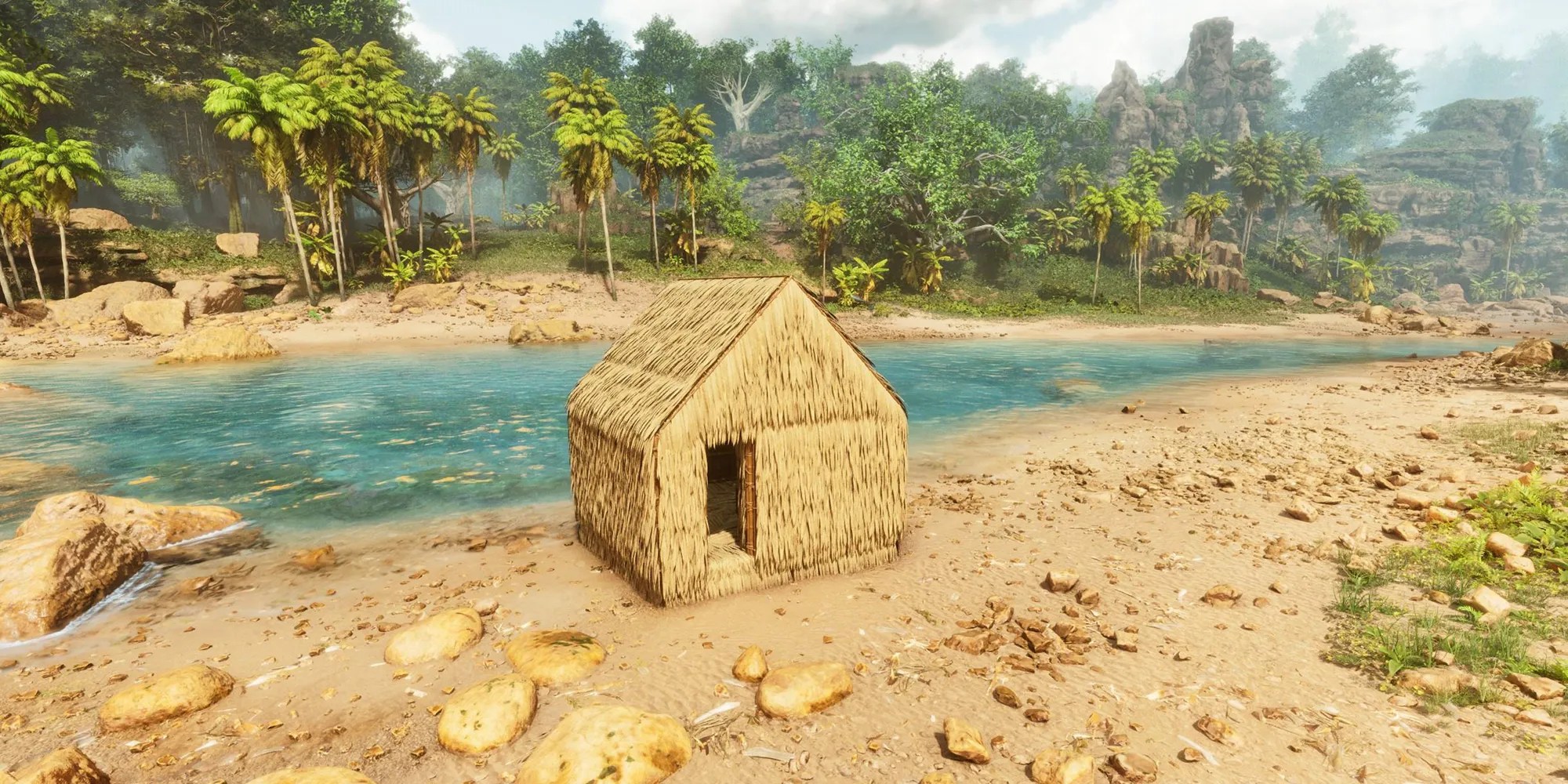 ARK Survival Ascended Thatch Hut