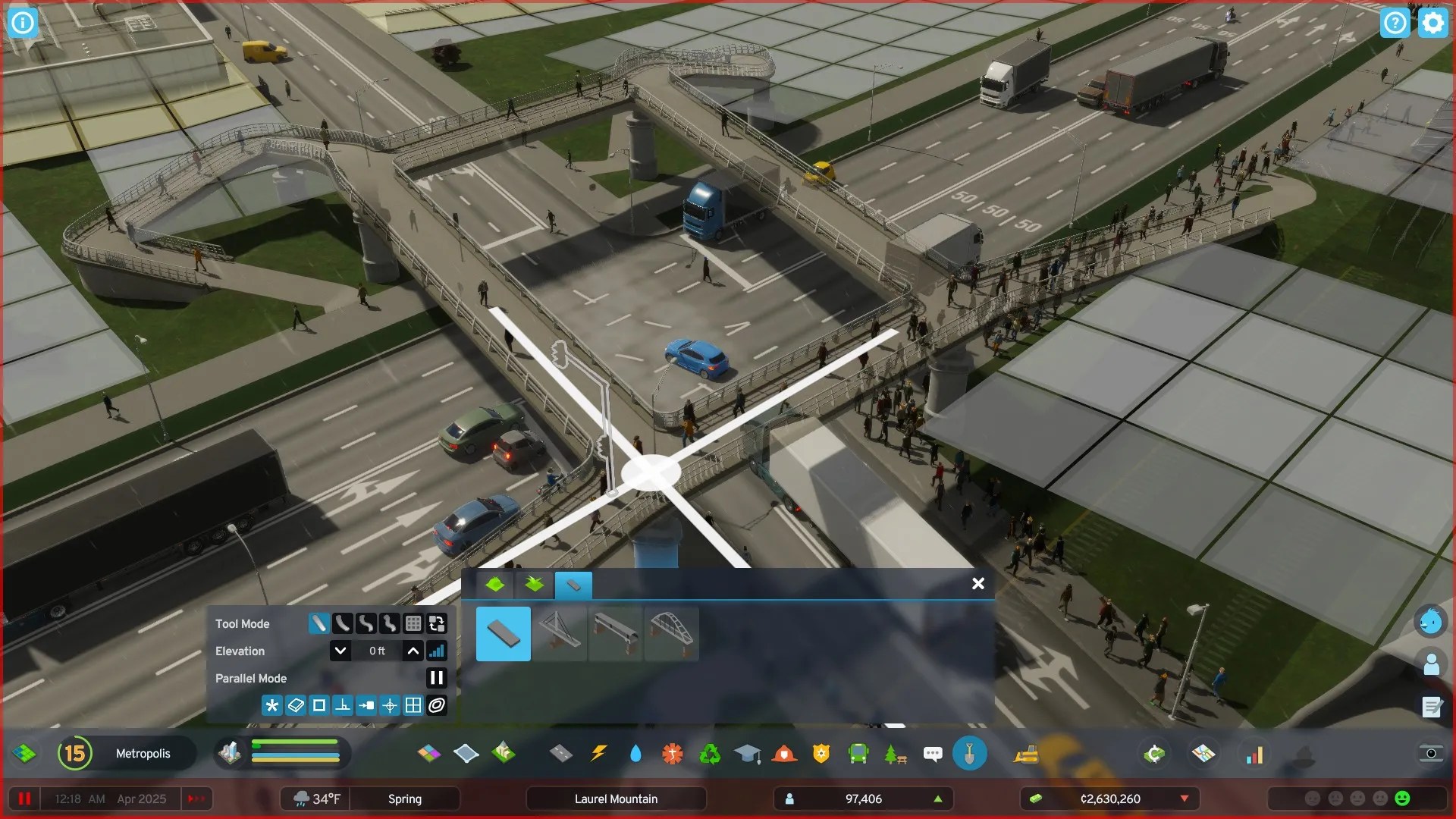 Cities Skylines 2 Intersection Pedestrian Path