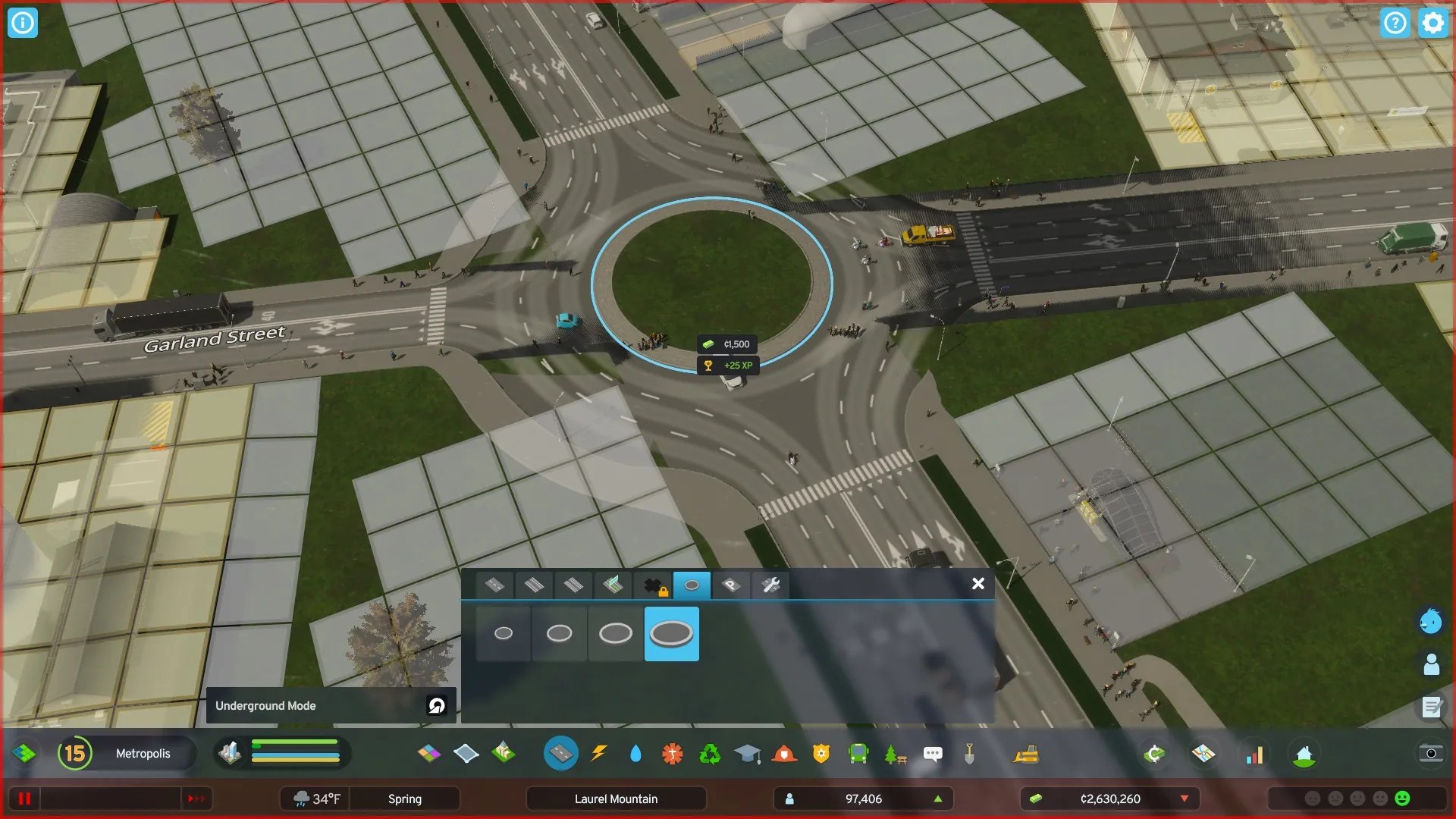 Cities Skylines 2 Intersection Roundabout