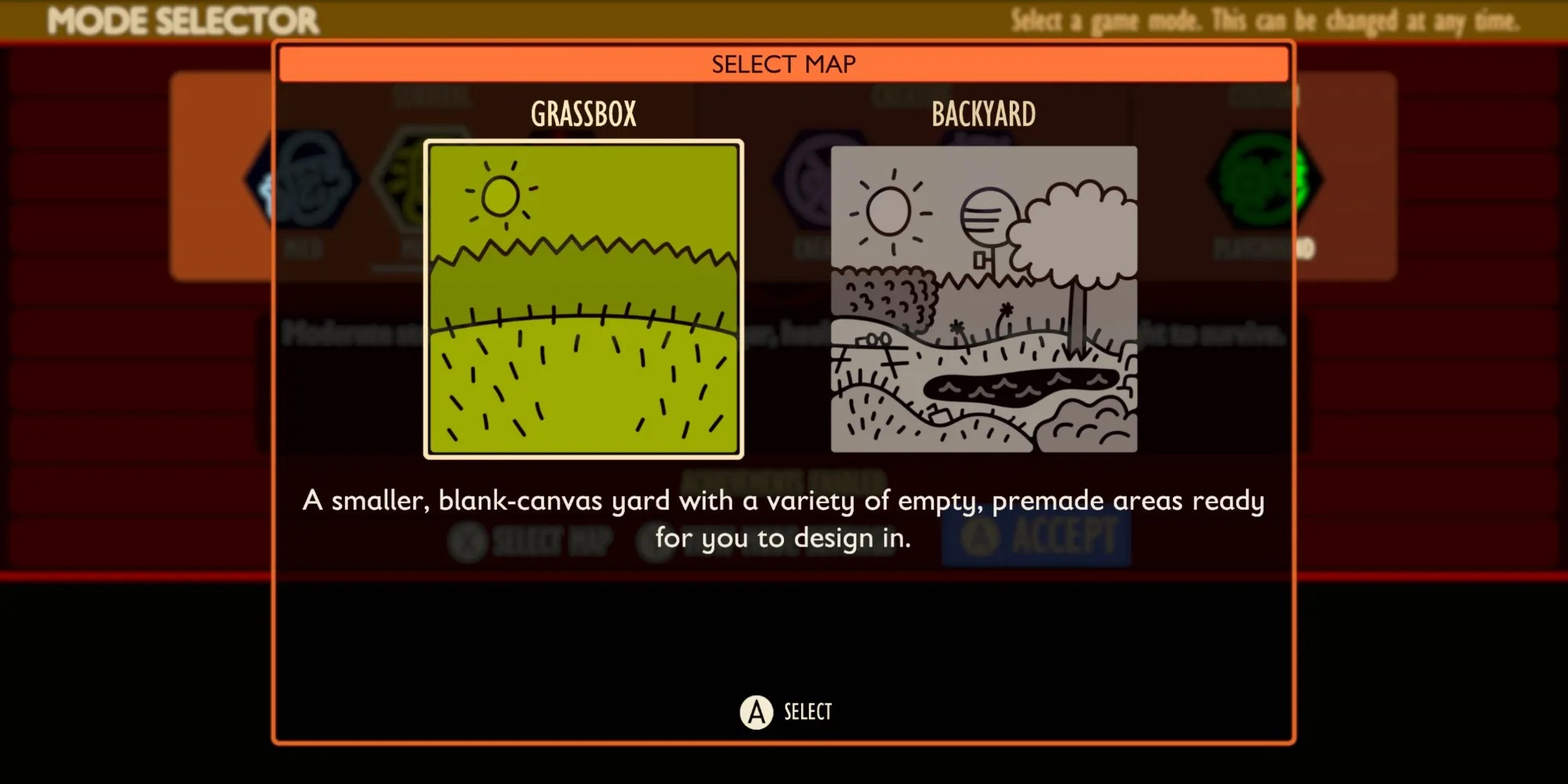 map selecting grounded playgrounds