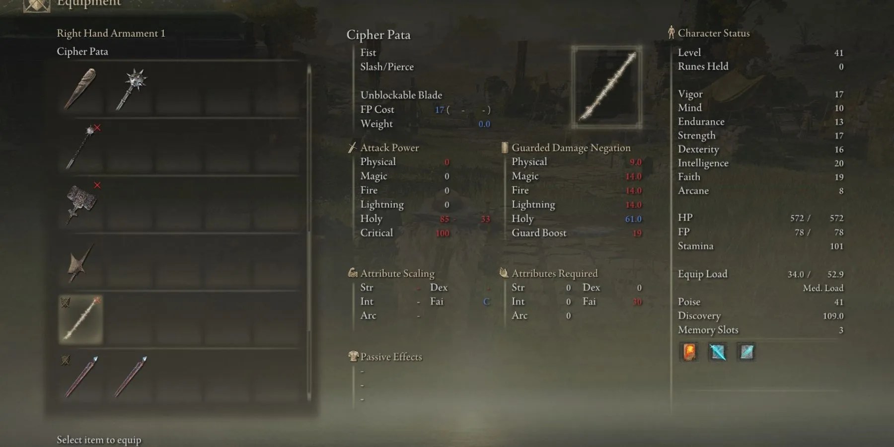 Cipher Pata in Elden Ring