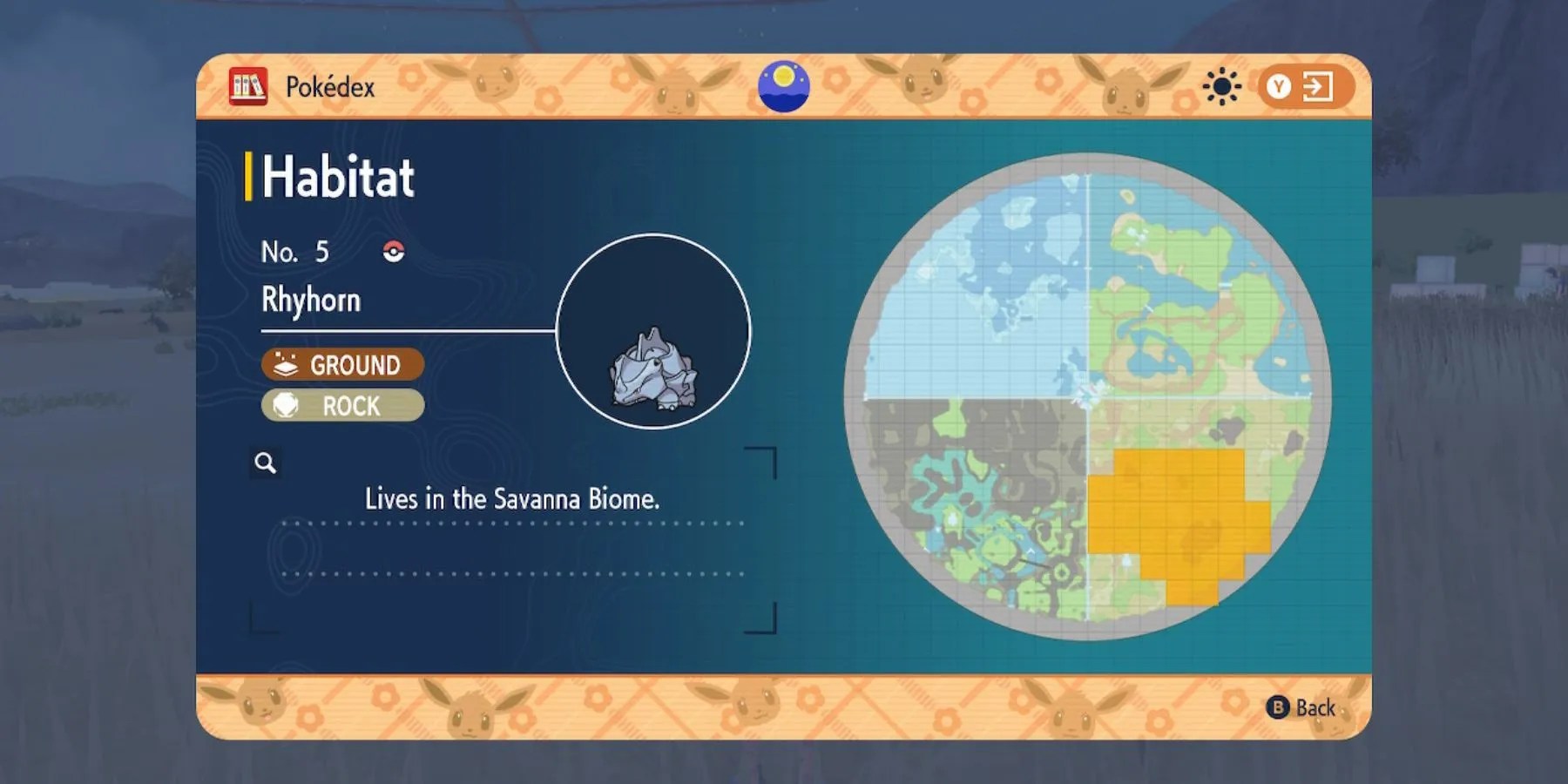 pokemon scarlet violet indigo disk rhyhorn location