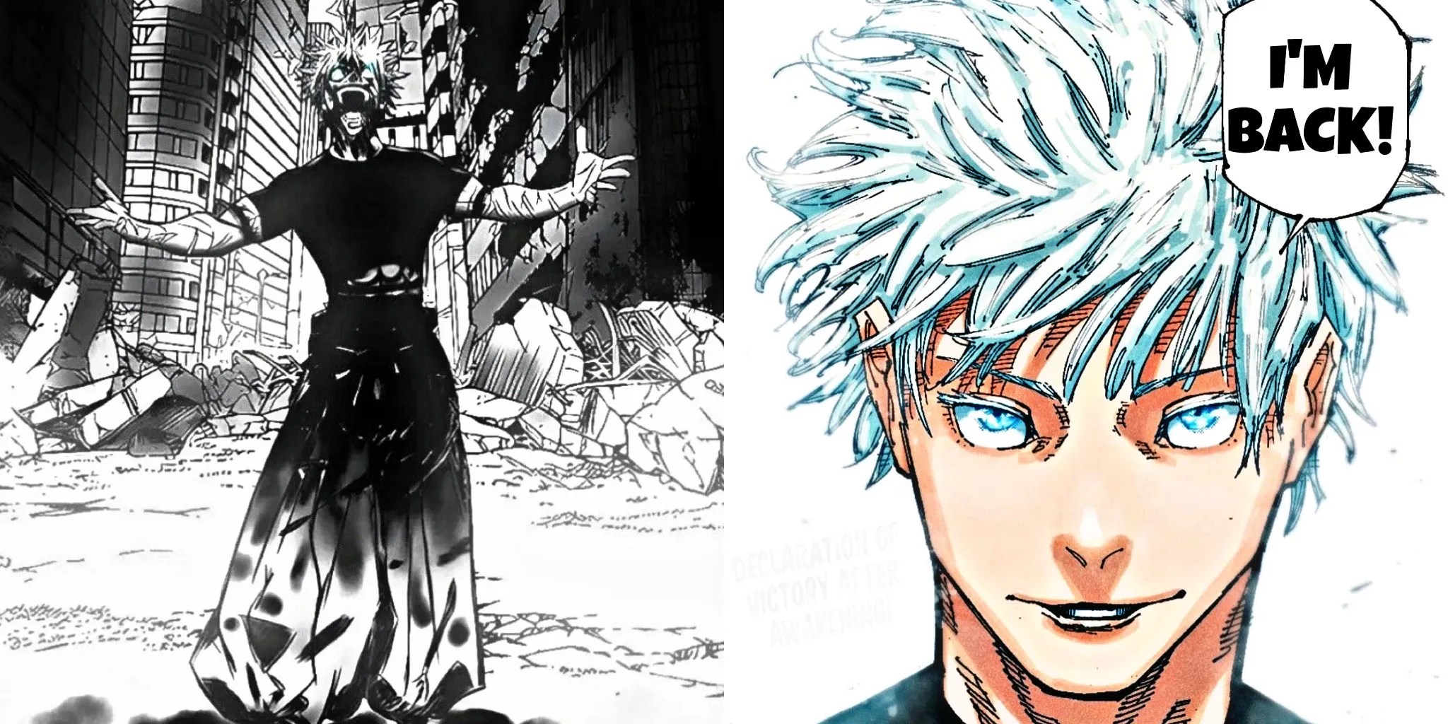 Gojo returns jujutsu kaisen jjk
