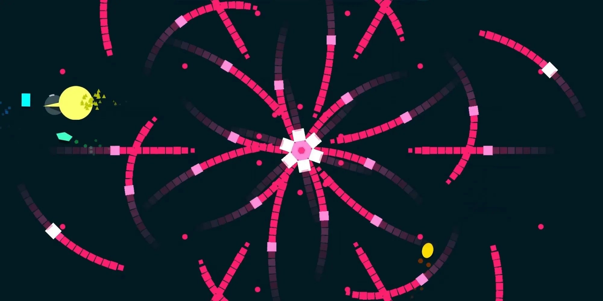 An intense level in Just Shapes & Beats