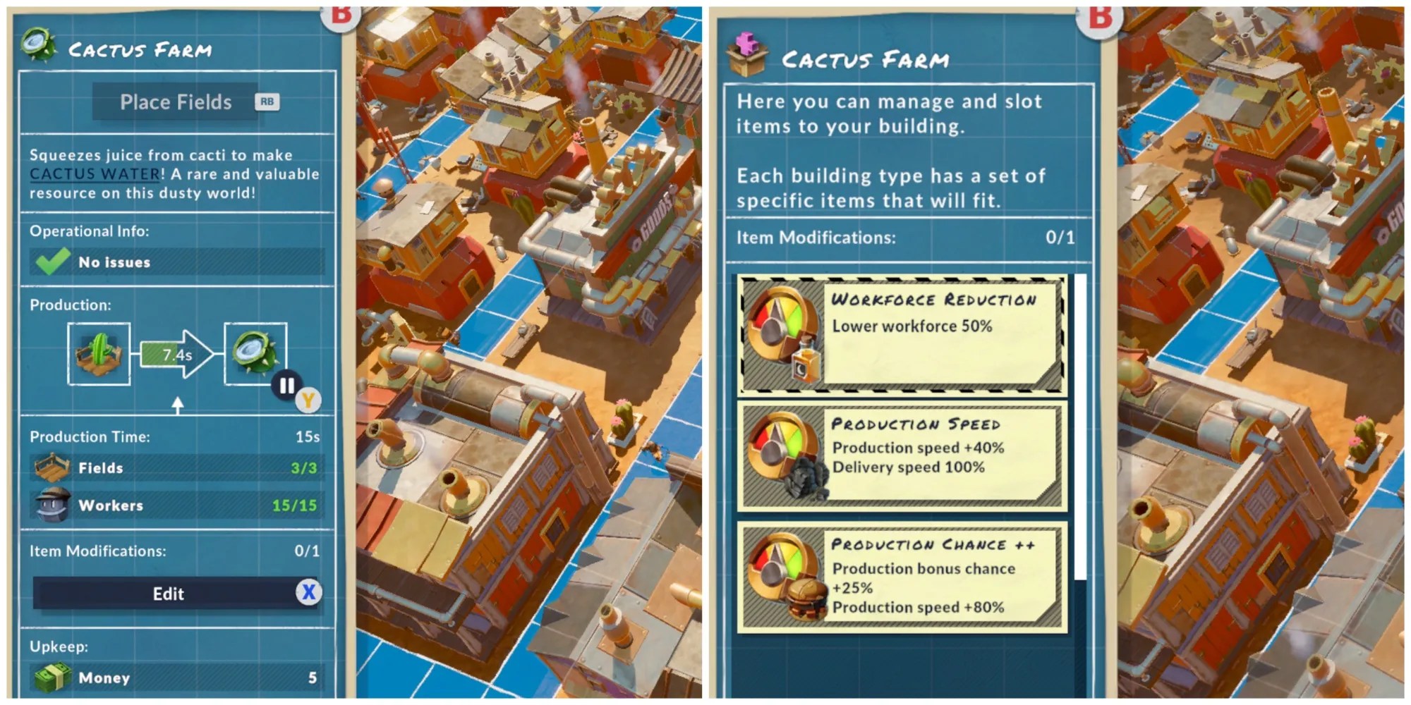 editing item mods in steamworld build