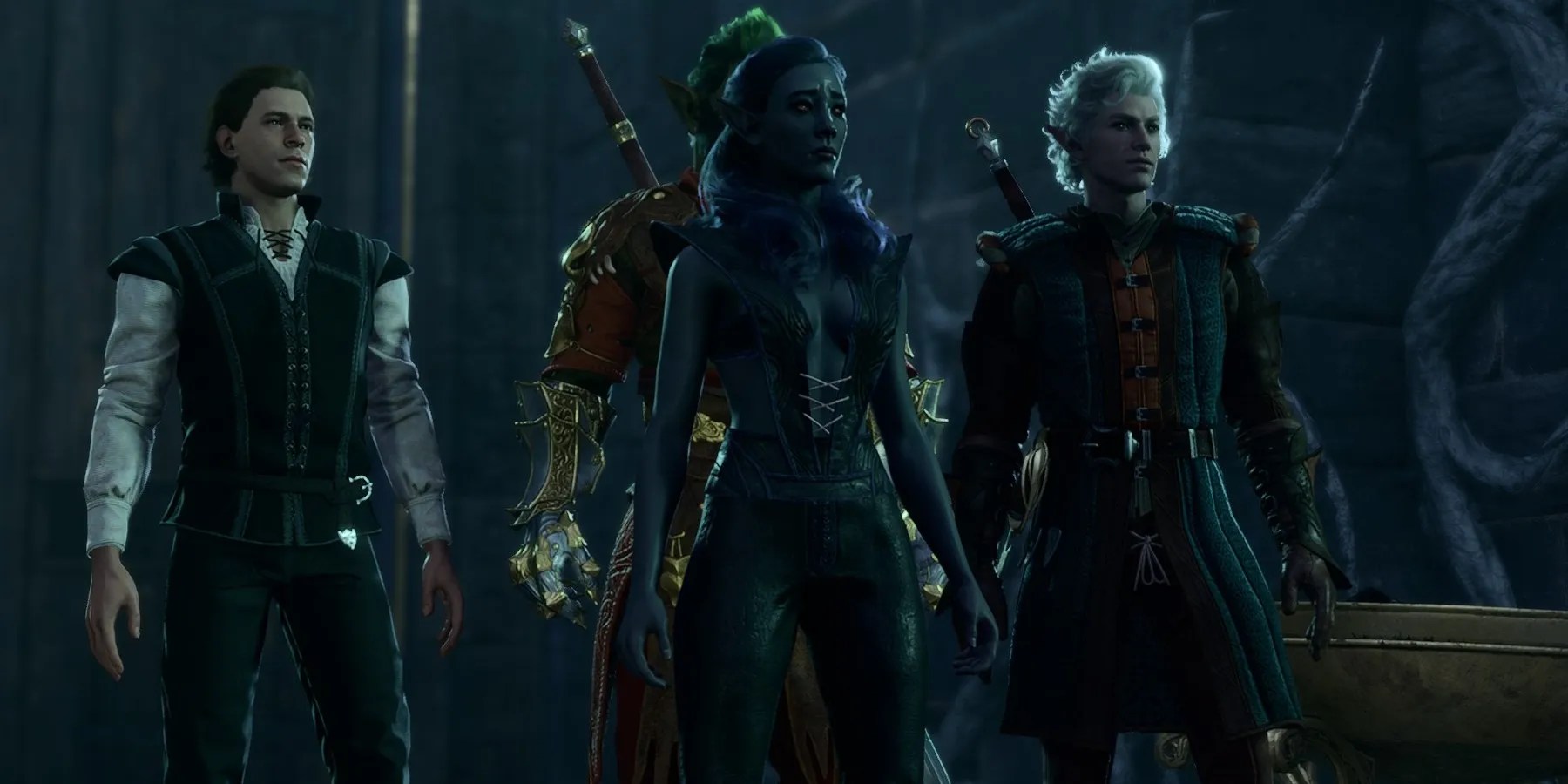 The party and Astarion in Baldur&rsquo;s Gate 3