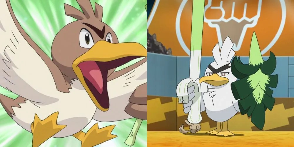 Farfetch’d and Sirfetch’d in the Pokemon anime.