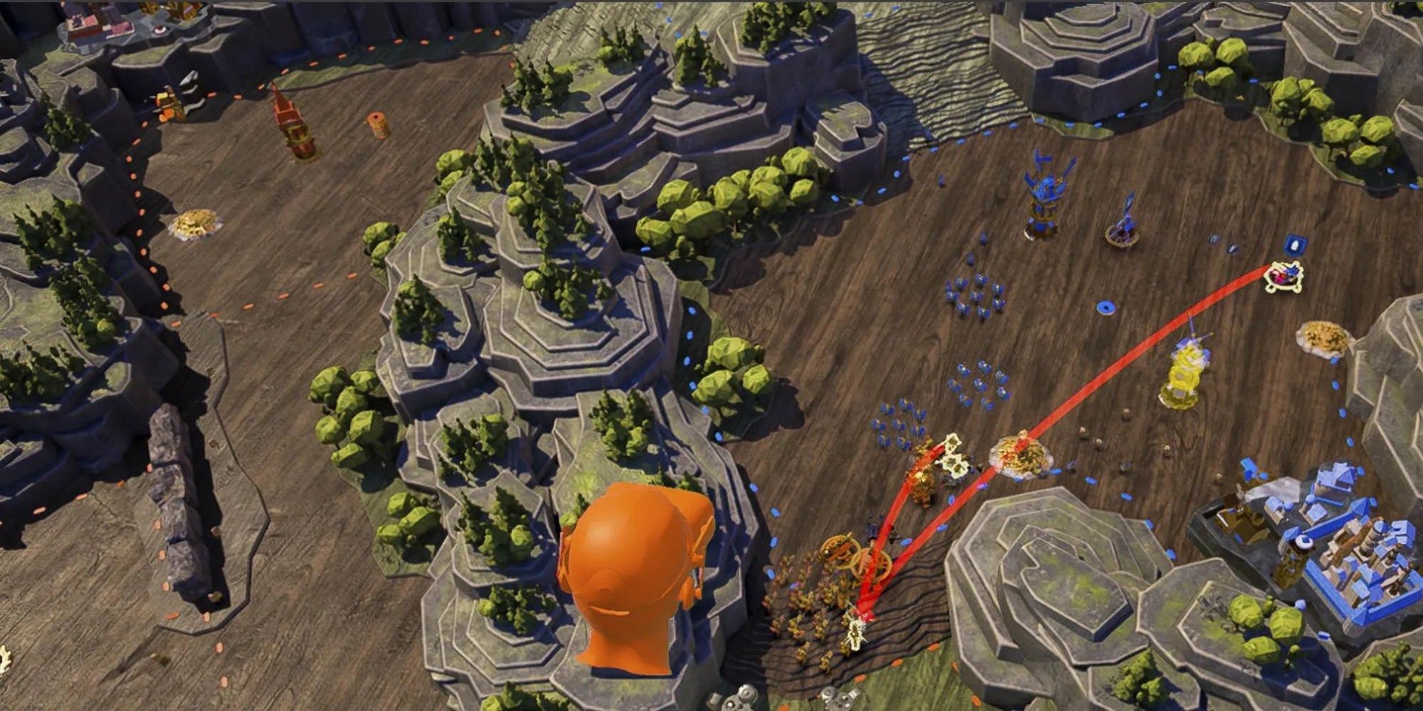 A player battling in Brass Tactics