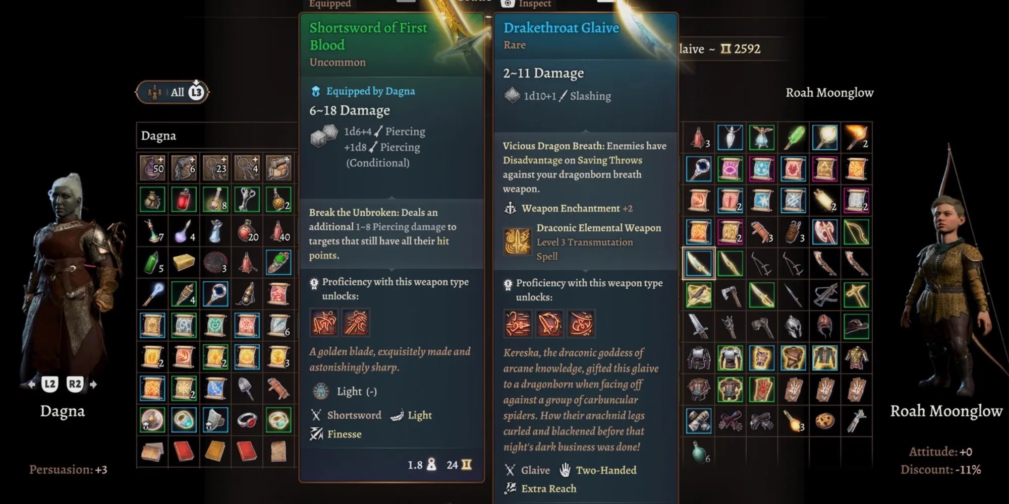 The Drakethroat Glaive in Baldur’s Gate 3