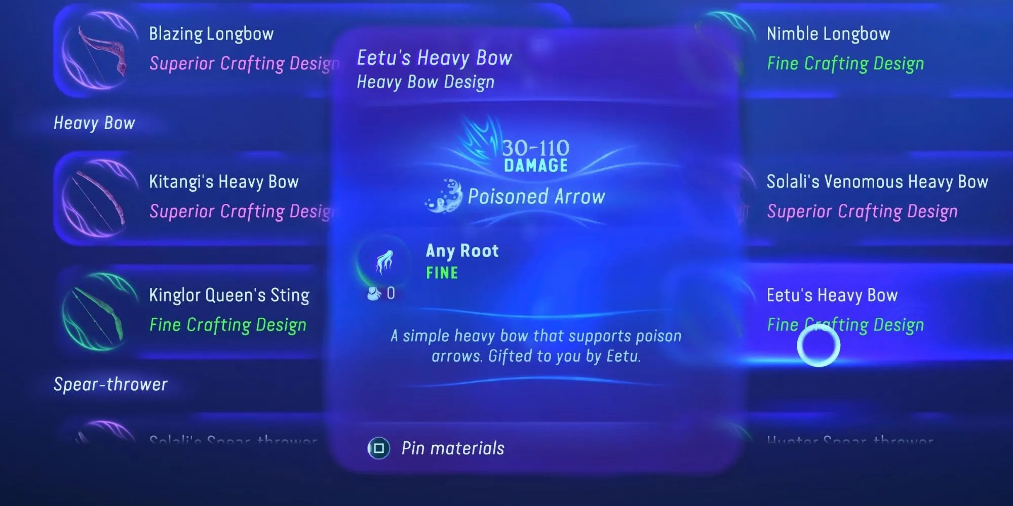 Eetu’s Heavy Bow in Avatar: Frontiers of Pandora