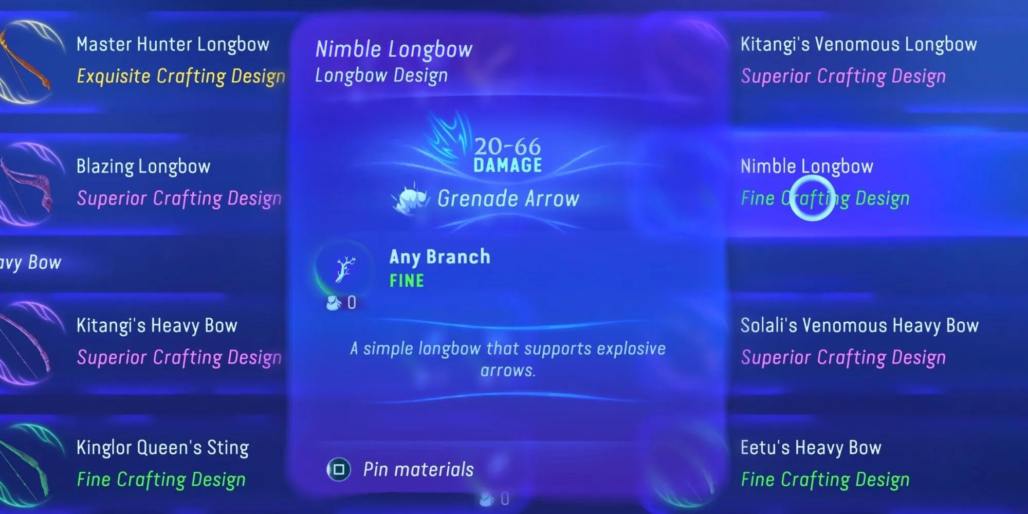 Nimble Longbow in Avatar: Frontiers of Pandora
