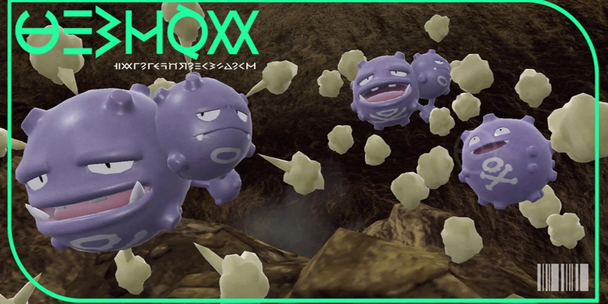 The cover image for Weezing&rsquo;s dex entry in paldea