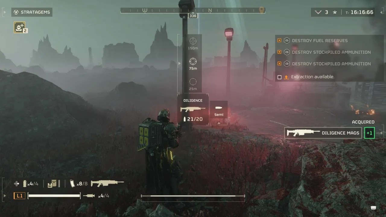 Adjusting Scope and Firing Modes in Helldivers 2