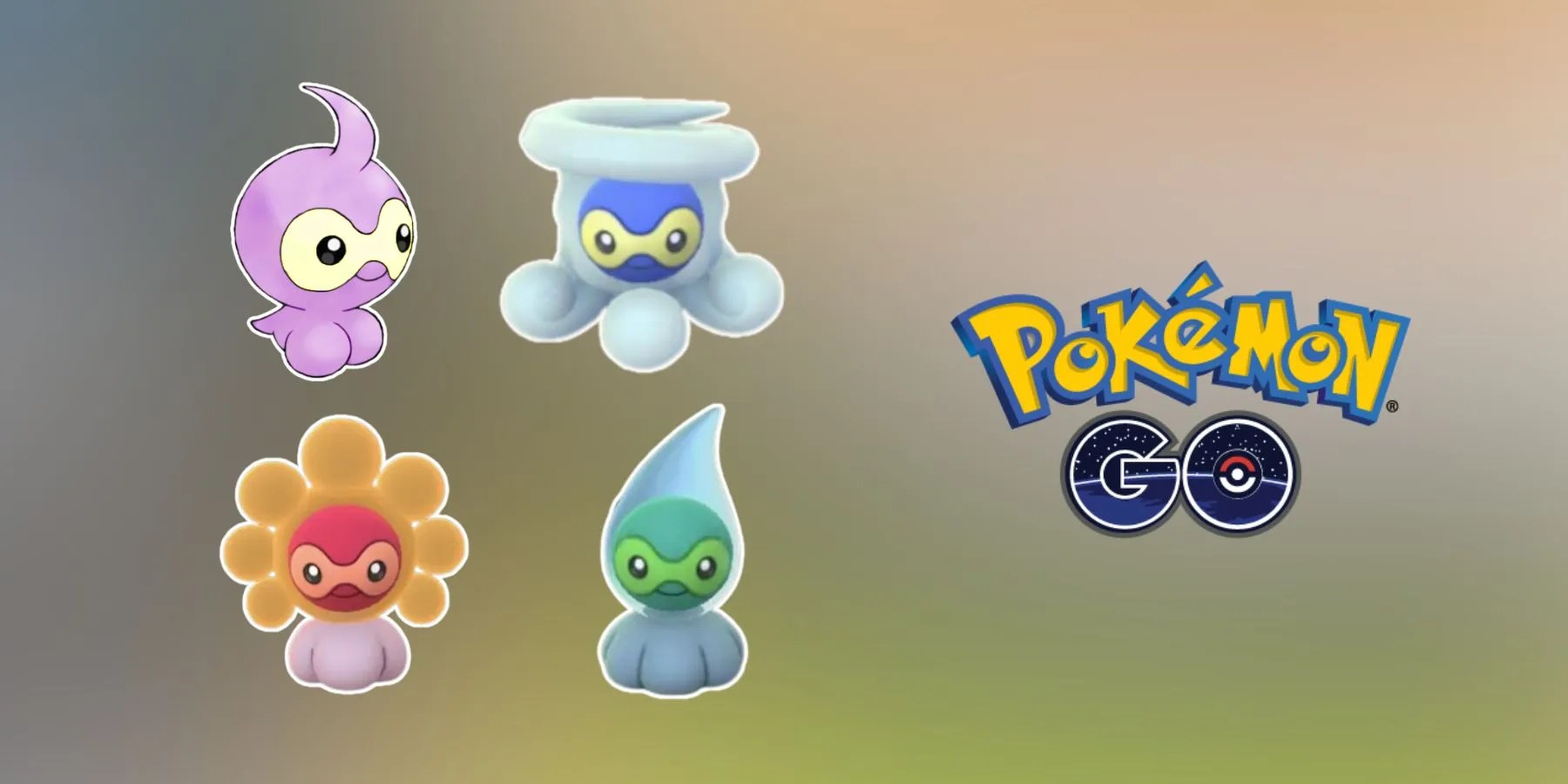 All Shiny Castform variants Pokemon GO
