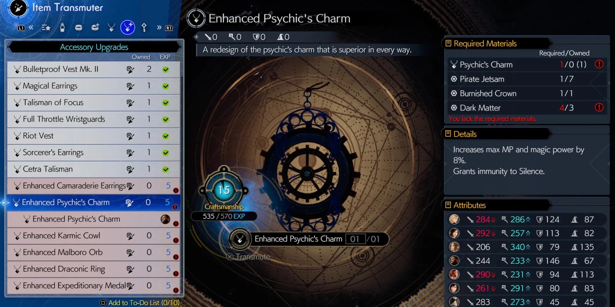 Enhanced Psychic&rsquo;s Charm in Final Fantasy 7 Rebirth