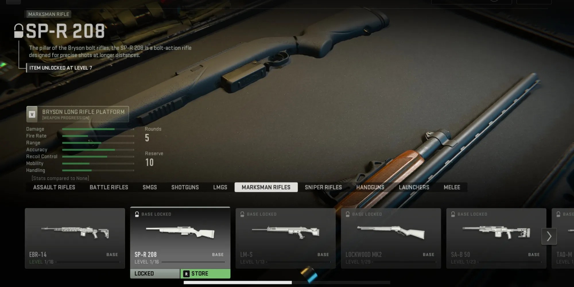 SP-R 208 Marksman Rifle Call Of Duty Warzone Mobile