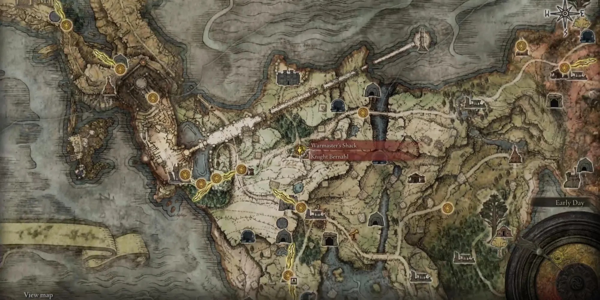 Warmaster&rsquo;s Shack Map in Elden Ring