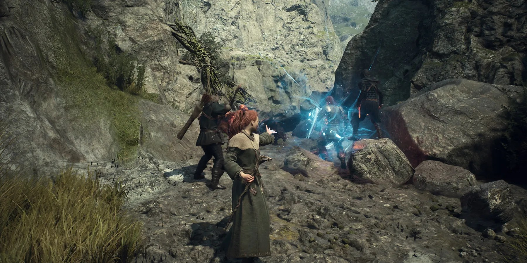 Dragon&rsquo;s Dogma 2 Mage casting a spell on a group of enemies