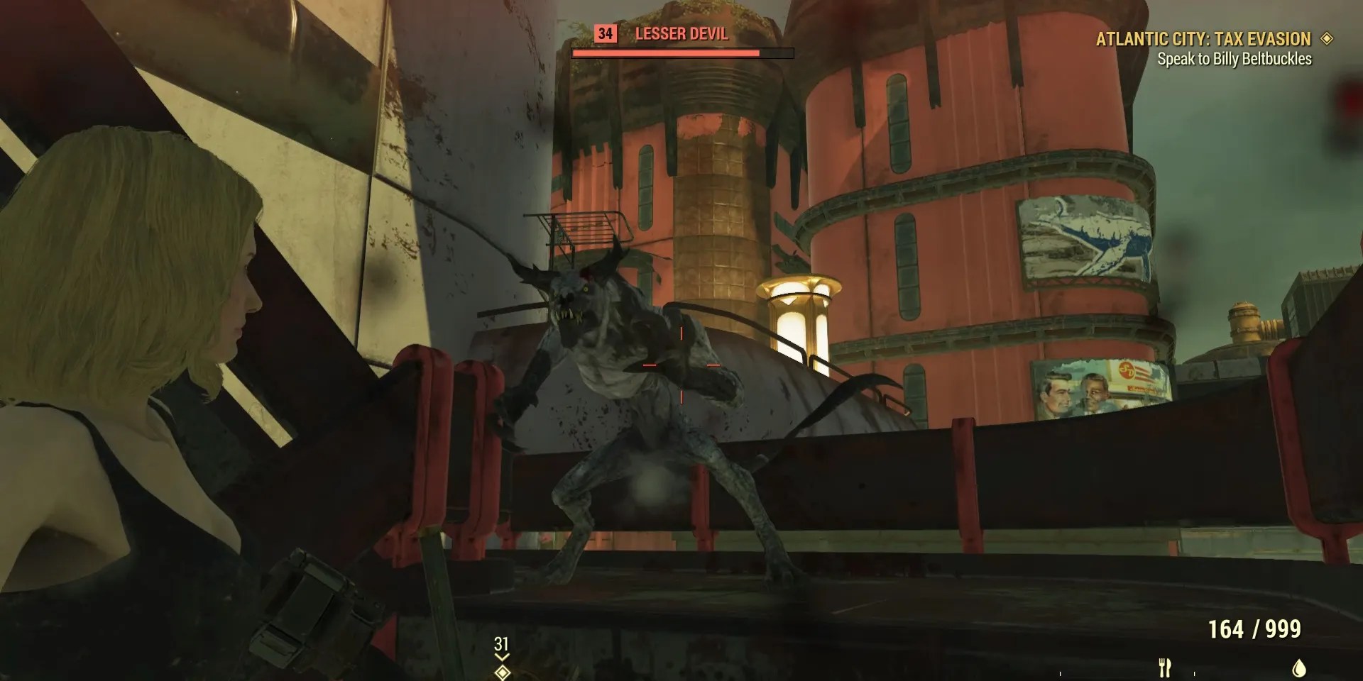 Image of a lesser devil in Casino Quarter in Fallout 76
