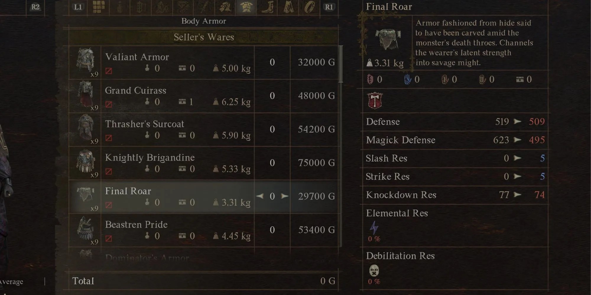 Final Roar armor in Dragon’s Dogma 2