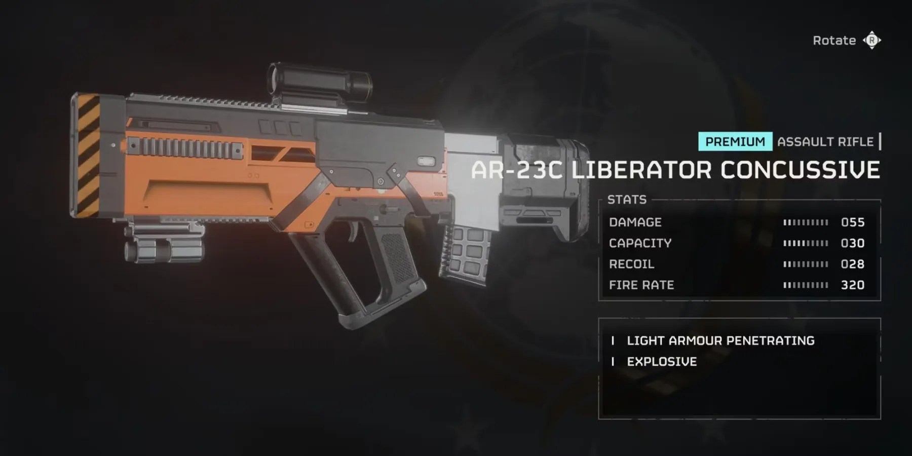 AR-23C Liberator Concussive in Helldivers 2