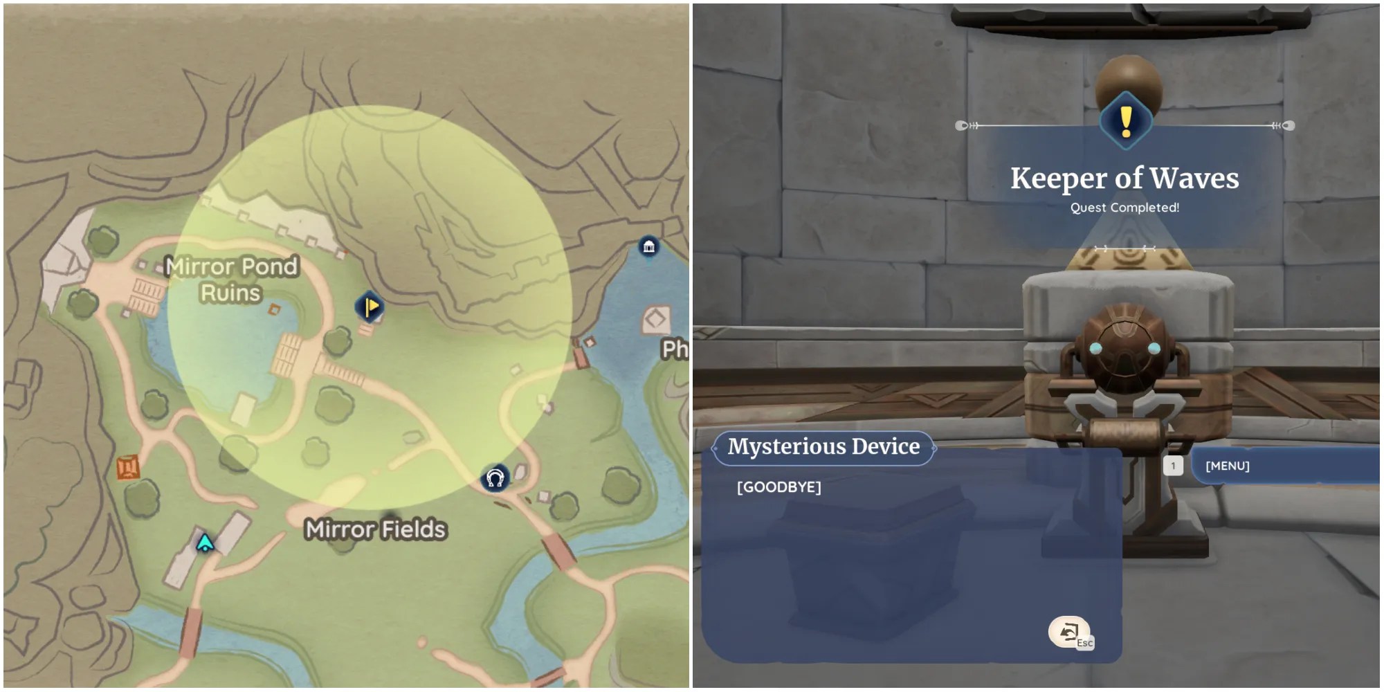 The Keeper of Waves quest that is the beginning stages of the Vault of the Roots