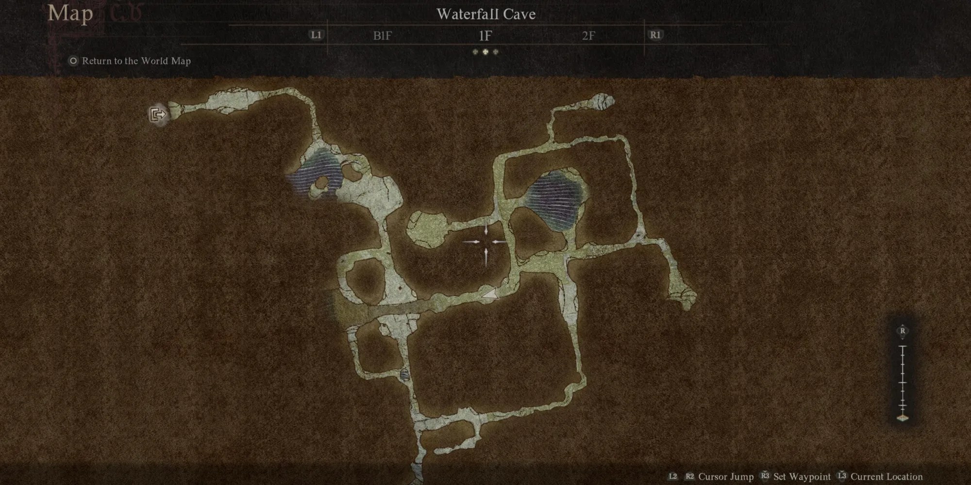 Waterfall Cave 1F Map in Dragon&rsquo;s Dogma 2