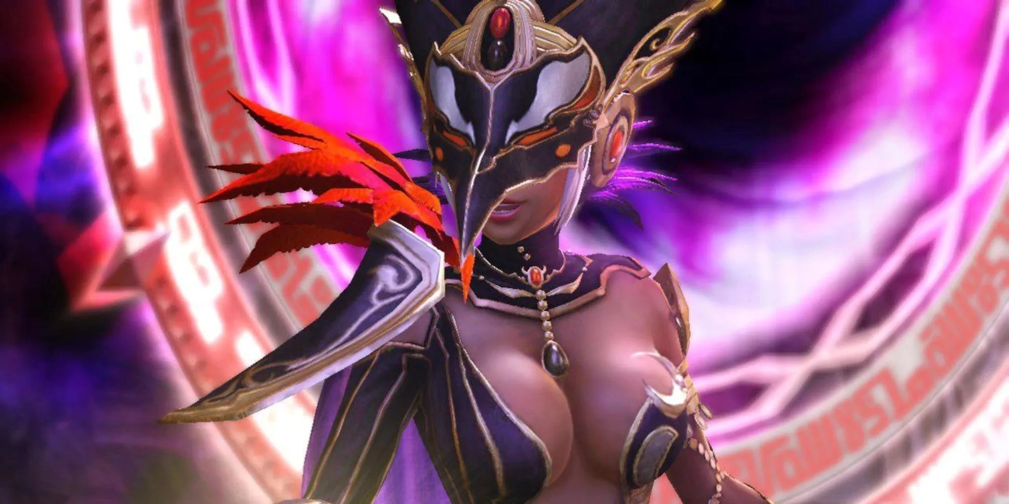 Cia in front of the Gate of Souls in Hyrule Warriors