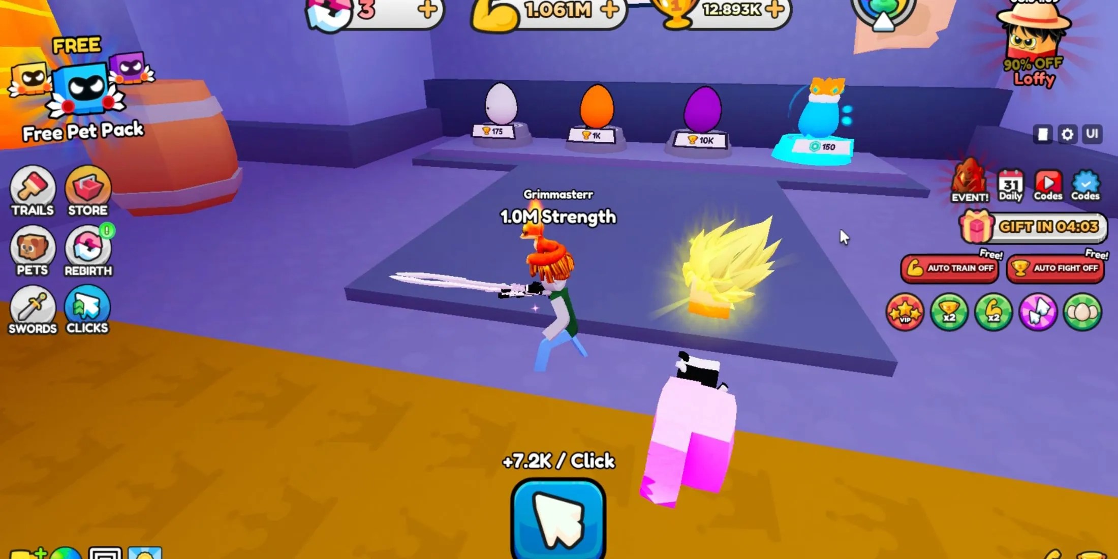 Extalia Simulator character