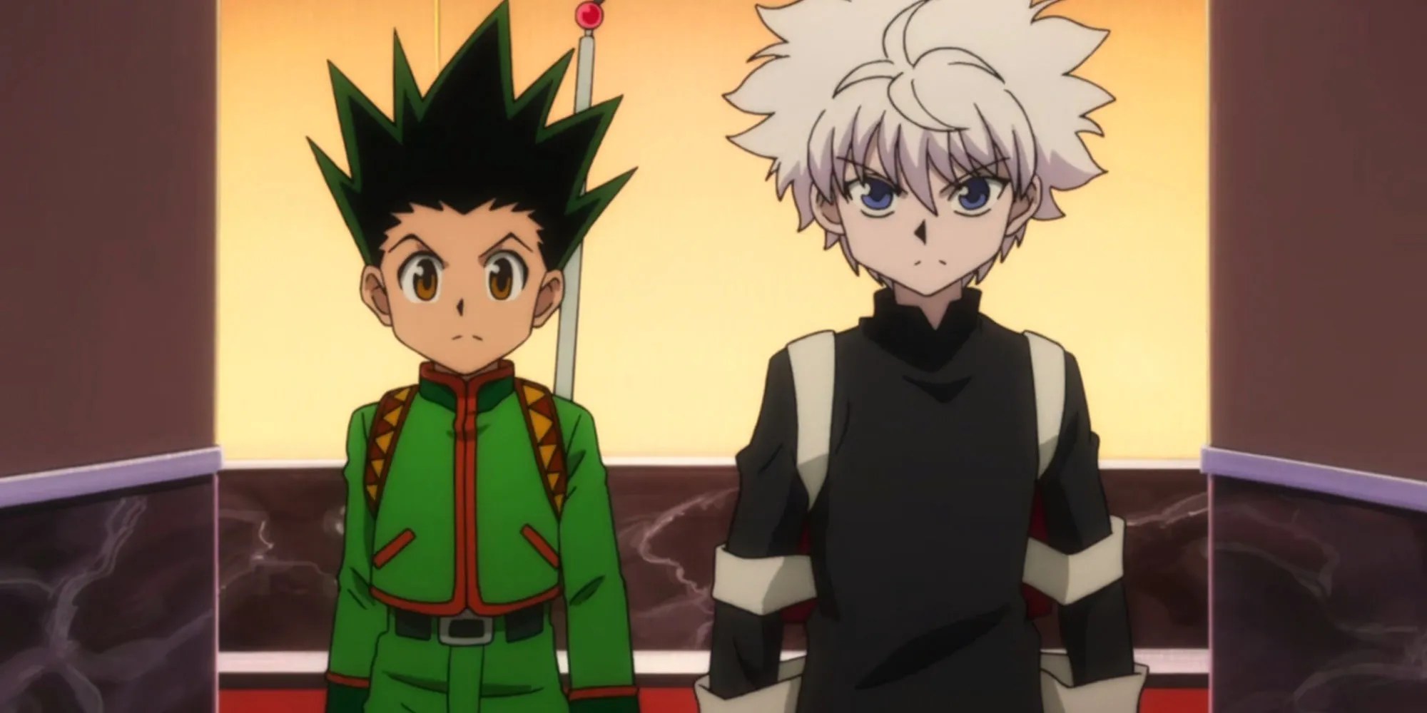 Gon Freecss and Killua Zoldyck at Heavens Arena in Hunter x Hunter