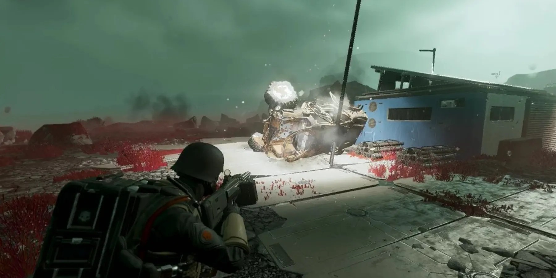 Helldivers 2 Broken Vehicle Debris