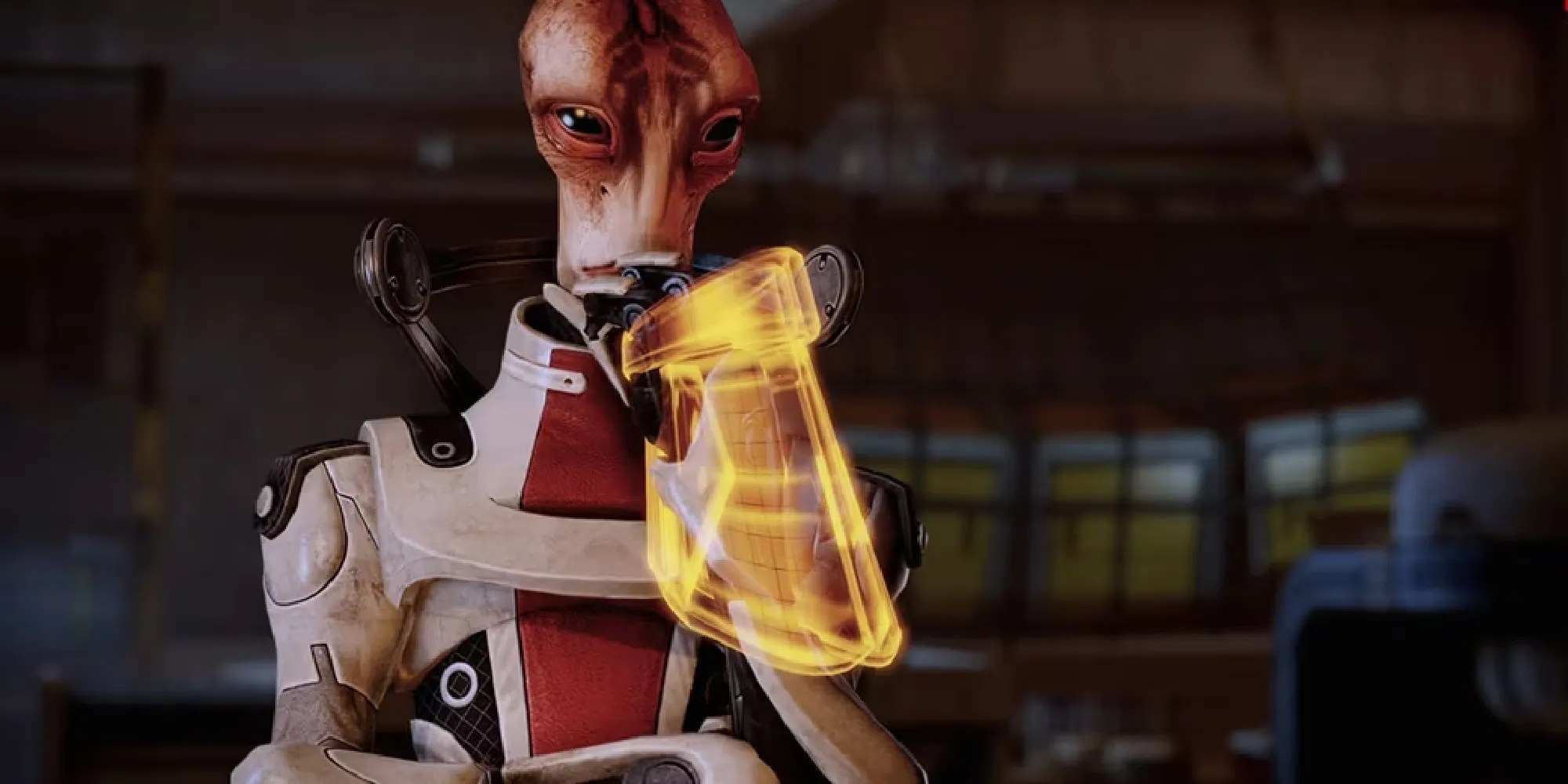 Mass Effect 3 Mordin Solus contemplating