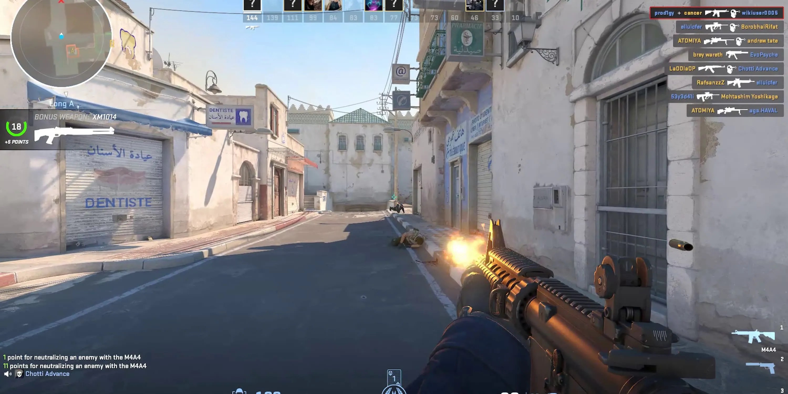 peeking in cs2