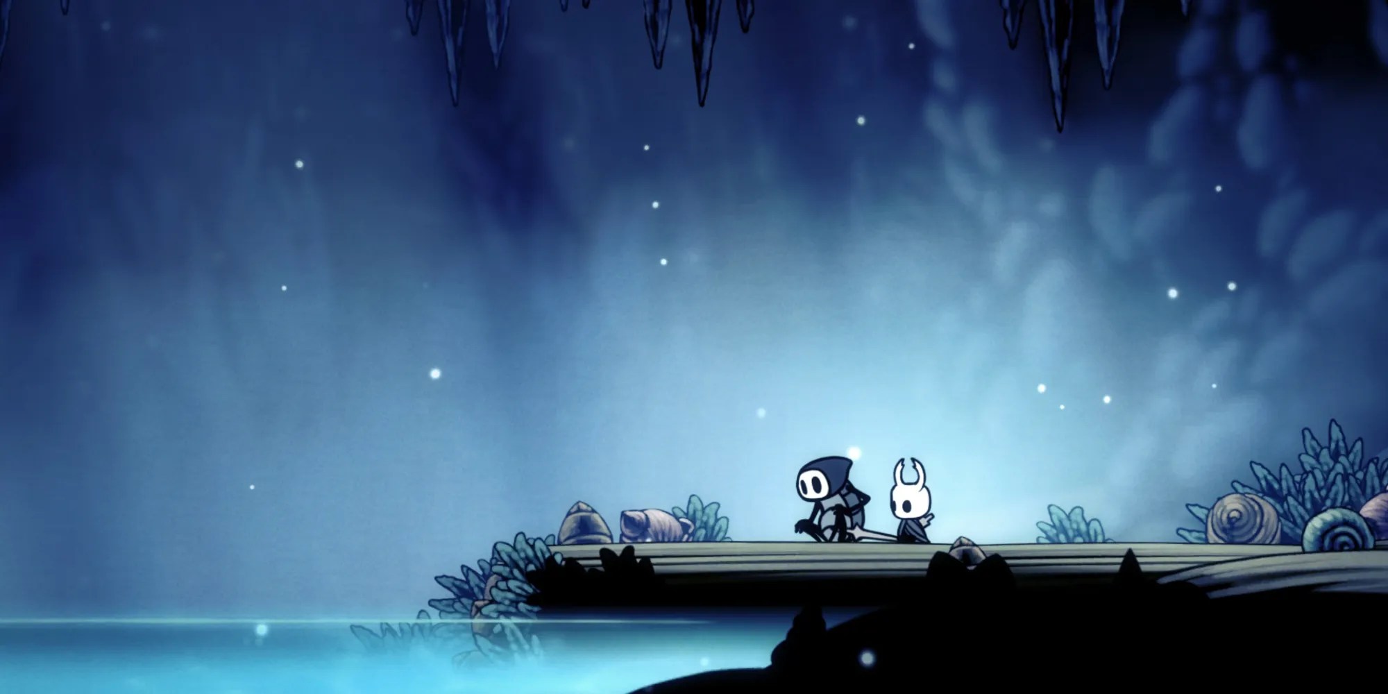 Resting Grounds, Blue Lake area with knight and Tiso resting