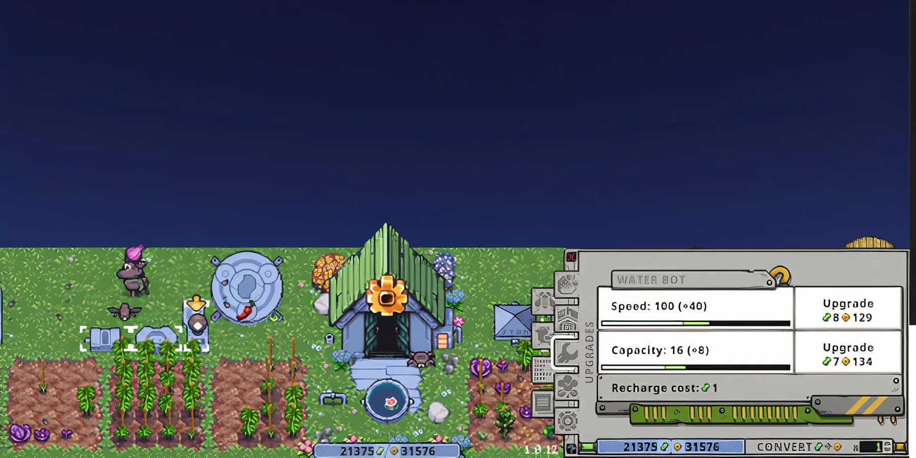 Showcasing bot upgrade process in Rusty&rsquo;s Retirement