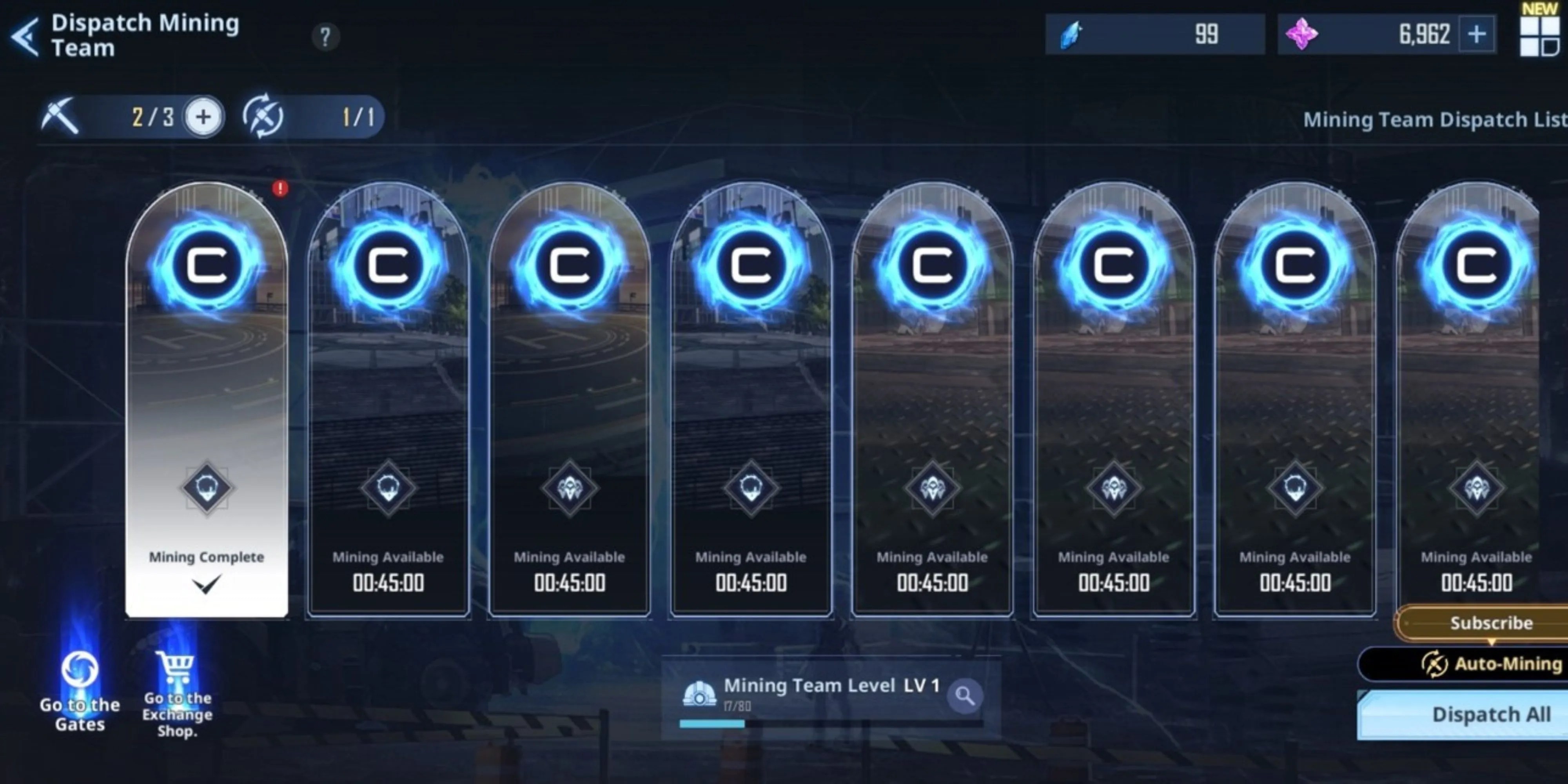 gate mining in solo leveling arise.